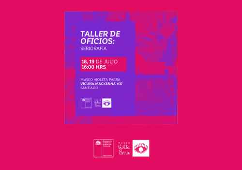 Afiche del evento "Taller de Serigrafía (Sesión 1)"