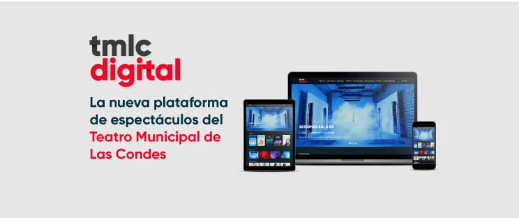 Afiche de "Disfruta la nueva plataforma digital del Teatro Municipal de Las Condes"