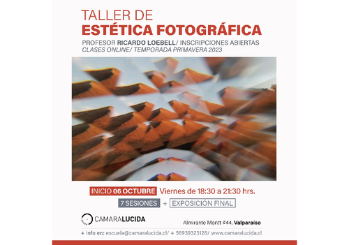 Afiche del evento "Taller de Estética Fotográfica"