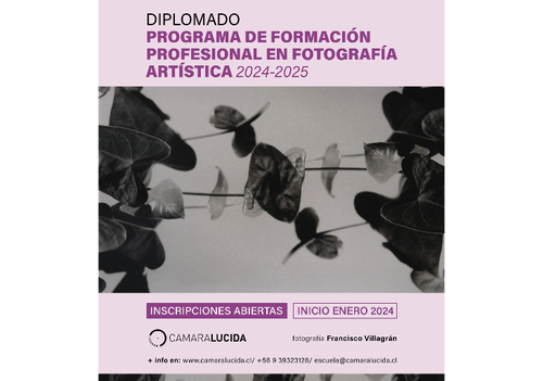 Afiche del evento "Diplomado de Formación Profesional en Fotografía Artística 2024"