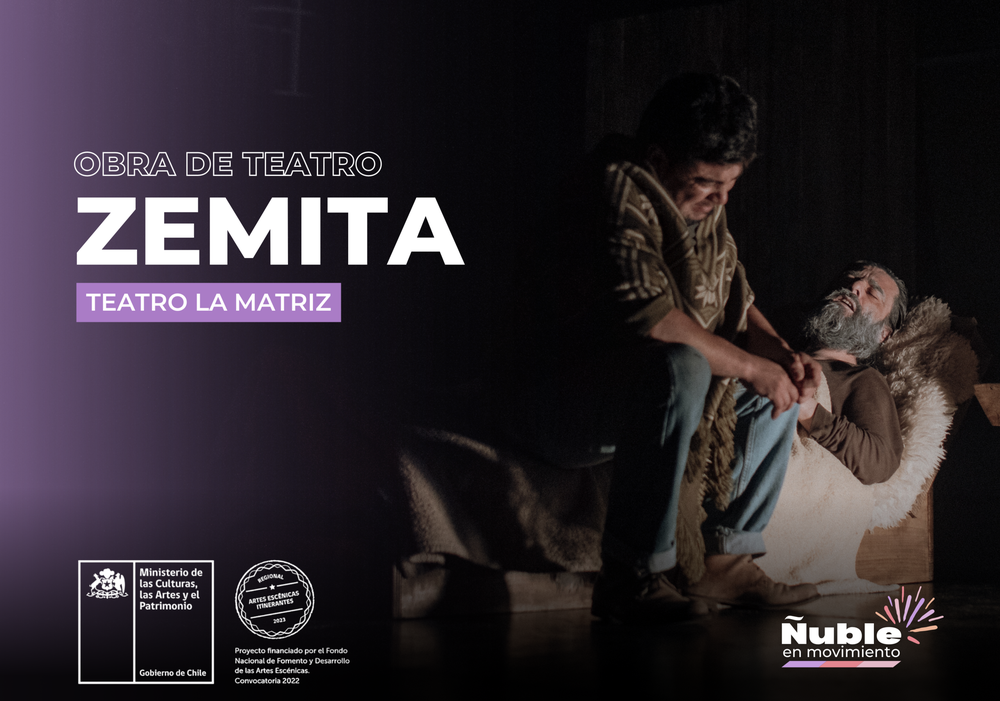 Afiche del evento "ZEMITA - OBRA DE TEATRO INTERDISCIPLINARIA"