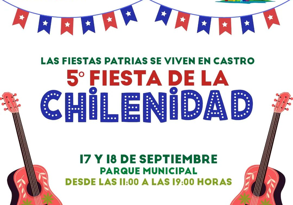 Afiche del evento "V Fiesta de la Chilenidad en Castro"