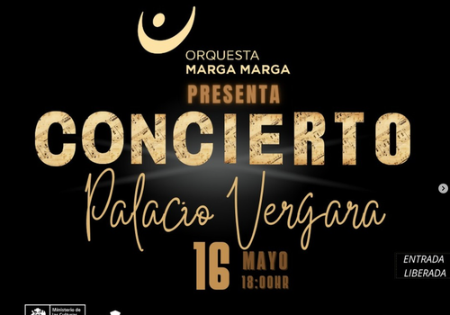 Afiche del evento "Concierto Palacio Vergara Mes de Mayo 24' -  Orquesta Marga Marga"