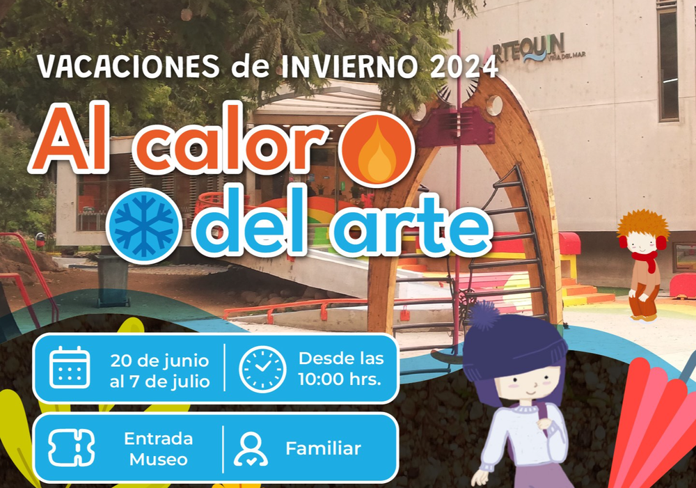 Afiche del evento "Al calor del arte en Viña del Mar"