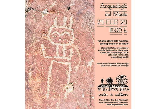 Afiche del evento "Charla: Arqueología del Maule"