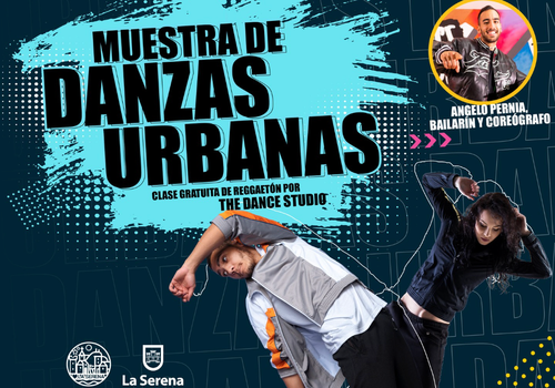 Afiche del evento "Muestra de Danzas Urbanas"