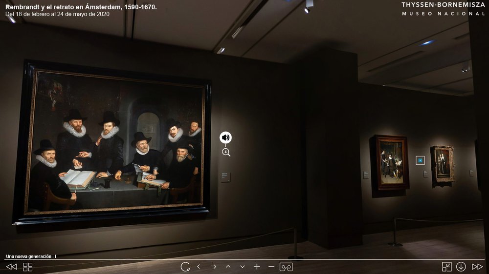 Afiche de "Una completa muestra online del trabajo de Rembrandt"