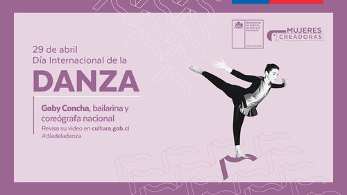 Afiche de "Mujeres Creadoras de Danza: homenaje a la bailarina y coreógrafa Gaby Concha"