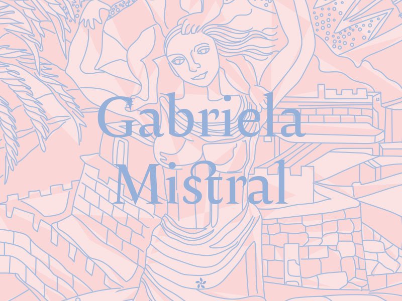 Afiche de "Chile para Niños: Gabriela Mistral, vida y pensamiento"