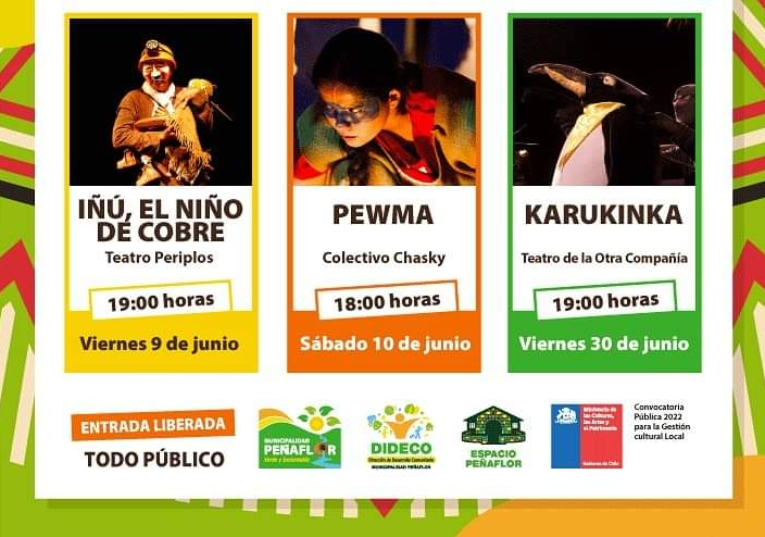 Afiche del evento "Teatro Pueblos Originarios"