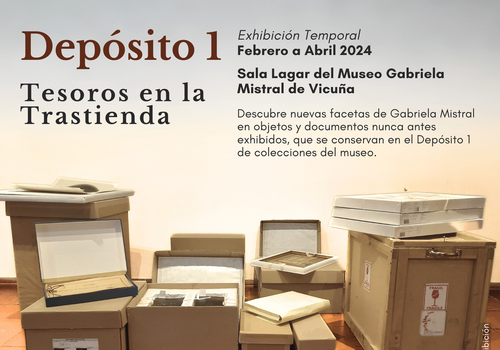 Afiche del evento "Exhibición Depósito 1. Tesoros en la Trastienda"