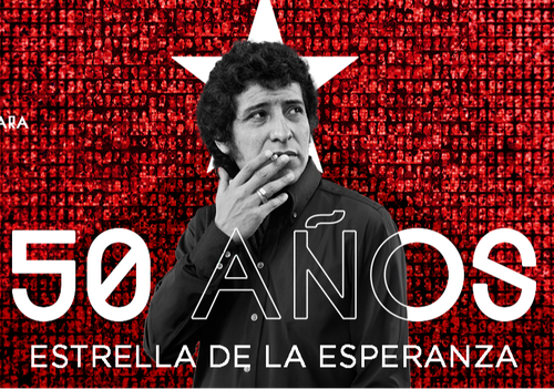 Afiche del evento "Festival Arte & Memoria Víctor Jara"